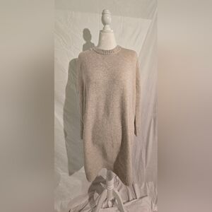 Women's Beige Sweater DRESS
